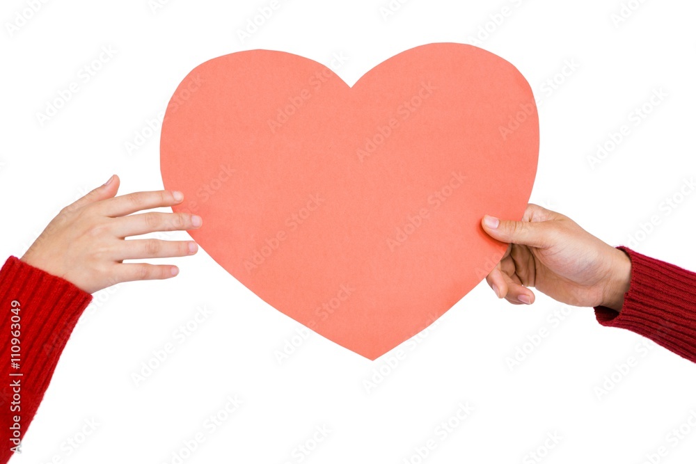 Hands holding heart shape Hands holding heart shape