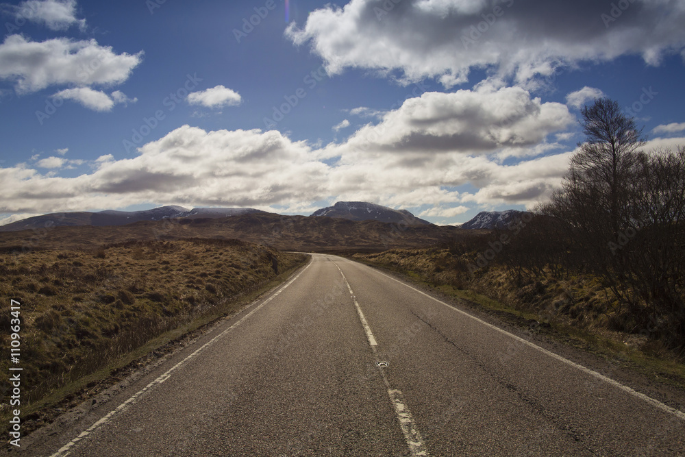 The A82 between Glencoe and Rannoch Moor, Highlands, Scotland The A82 between Glencoe and Rannoch Moor, Highlands, Scotland