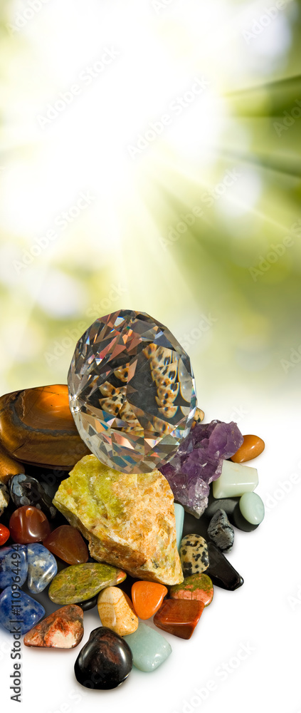 Fototapeta premium image of different stones closeup