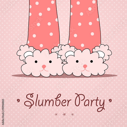 Slumber party invitation