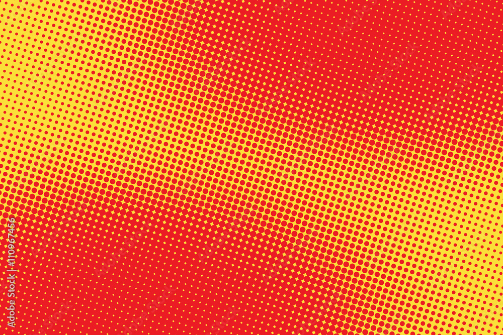 Naklejka premium retro comic red pink background raster gradient halftone