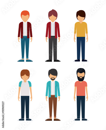 group of young men design 