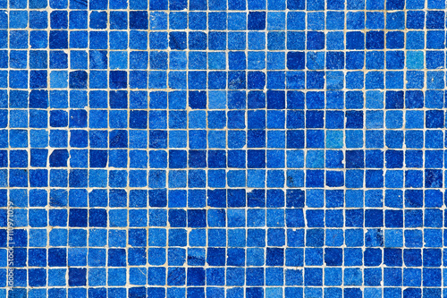 small blue ceramic tiled background