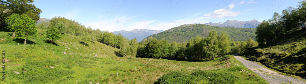 Mountain landscape at Gola di Lago