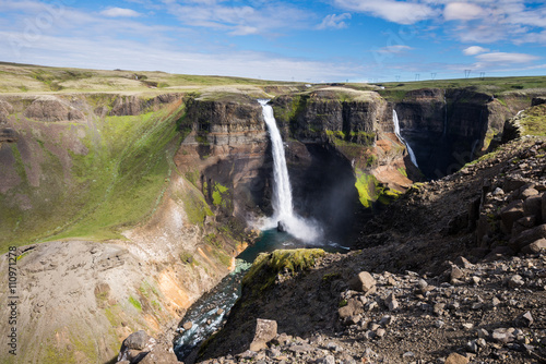 Haifoss waterfall  Iceland