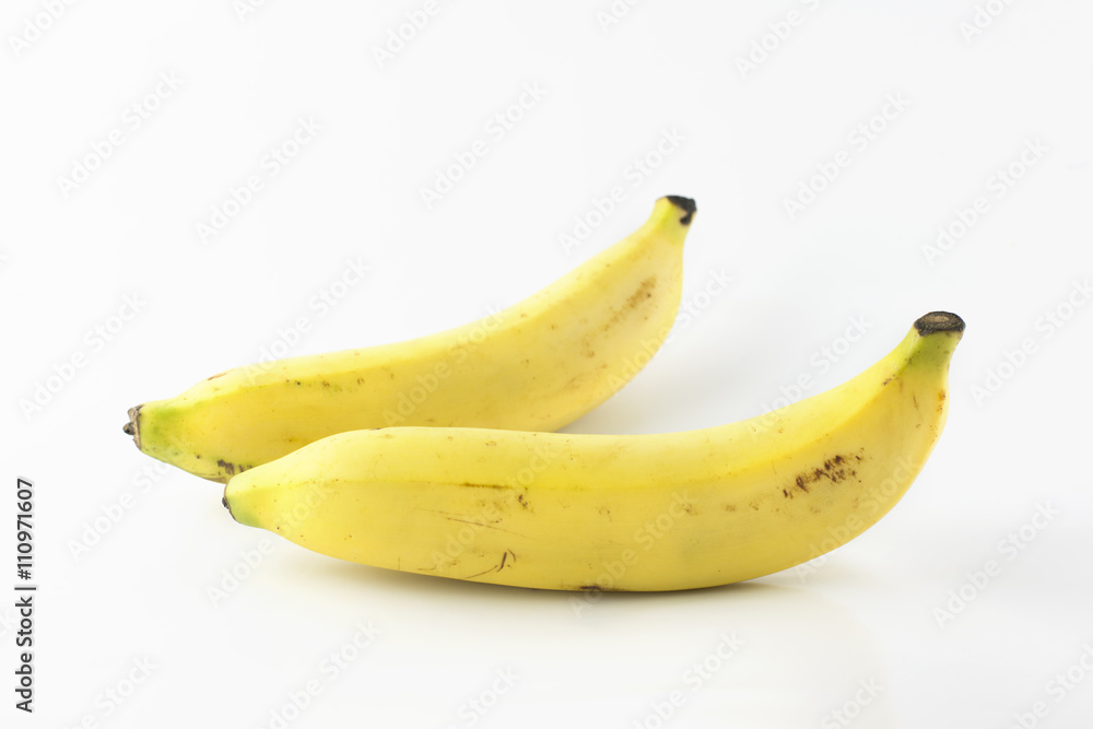 Banana on a white background Banana on a white background