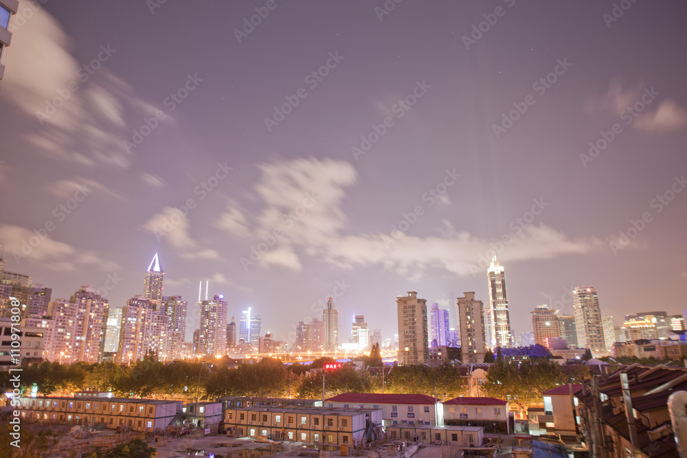 Shanghai skyline from French Concession, Shanghai, China Shanghai skyline from French Concession, Shanghai, China