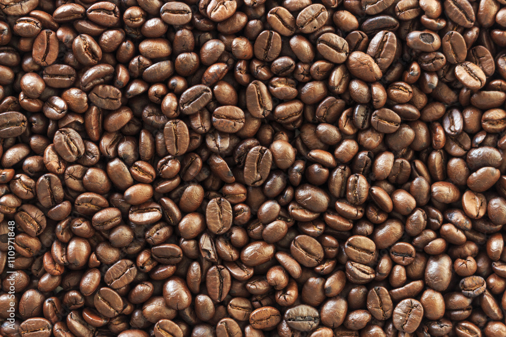 Obraz premium roasted coffee beans, background texture