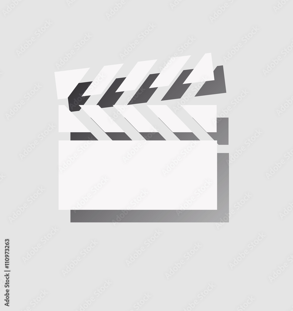 clapperboard icon with shadow