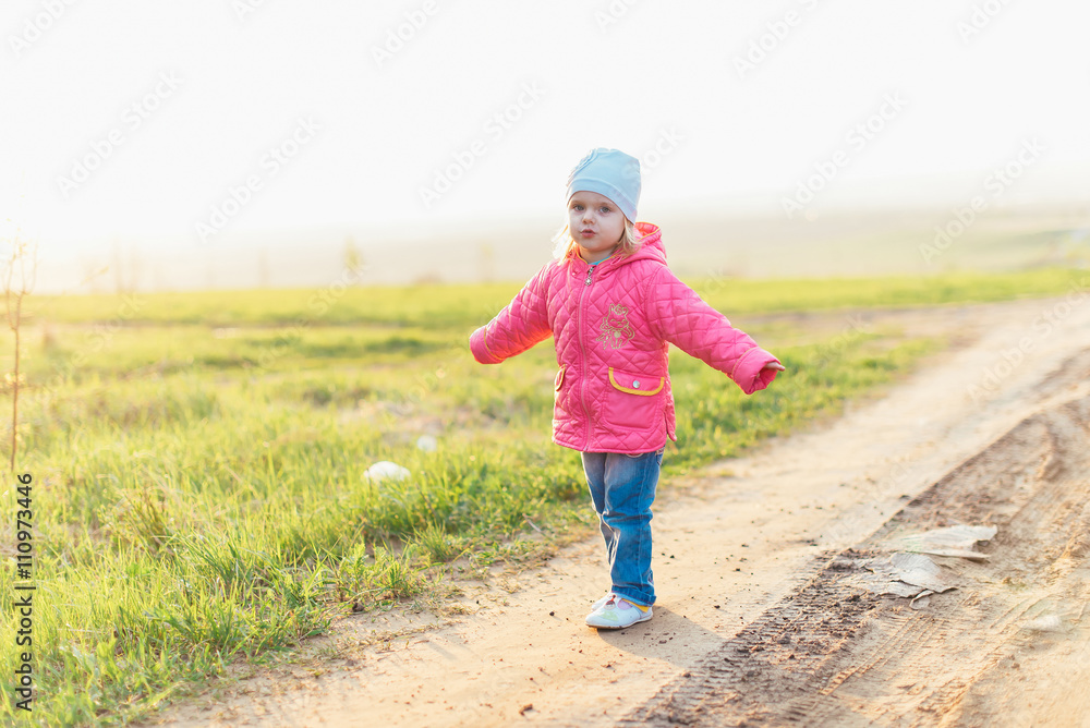 little girl in the nature little girl in the nature