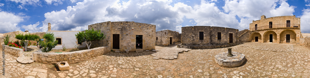 Ruins of ancient Aptera on Crete island, Greece
