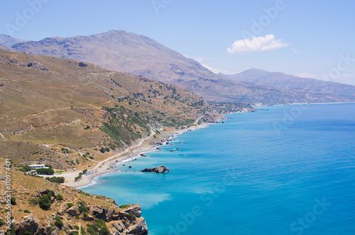 Mountains over the sea on Crete island, Greece © CCat82