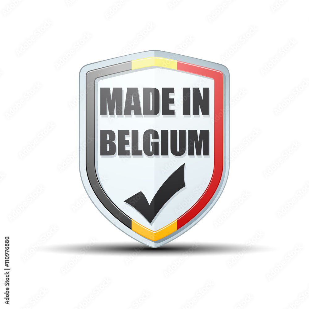 Made in Belgium Shield sign Made in Belgium Shield sign