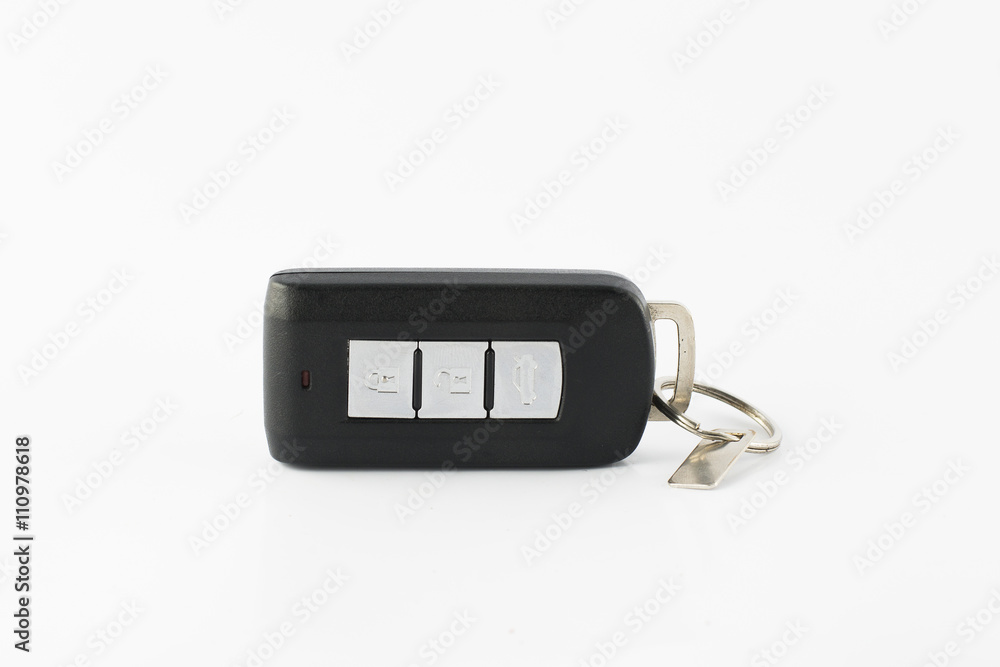 Car key remote on a white background Car key remote on a white background