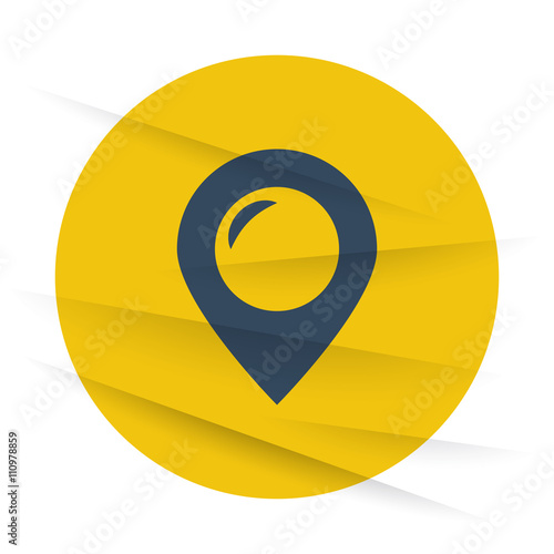 Free Download Dark Place icon label on wrinkled paper - GFXLoad