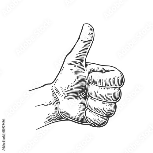Hand showing symbol Like