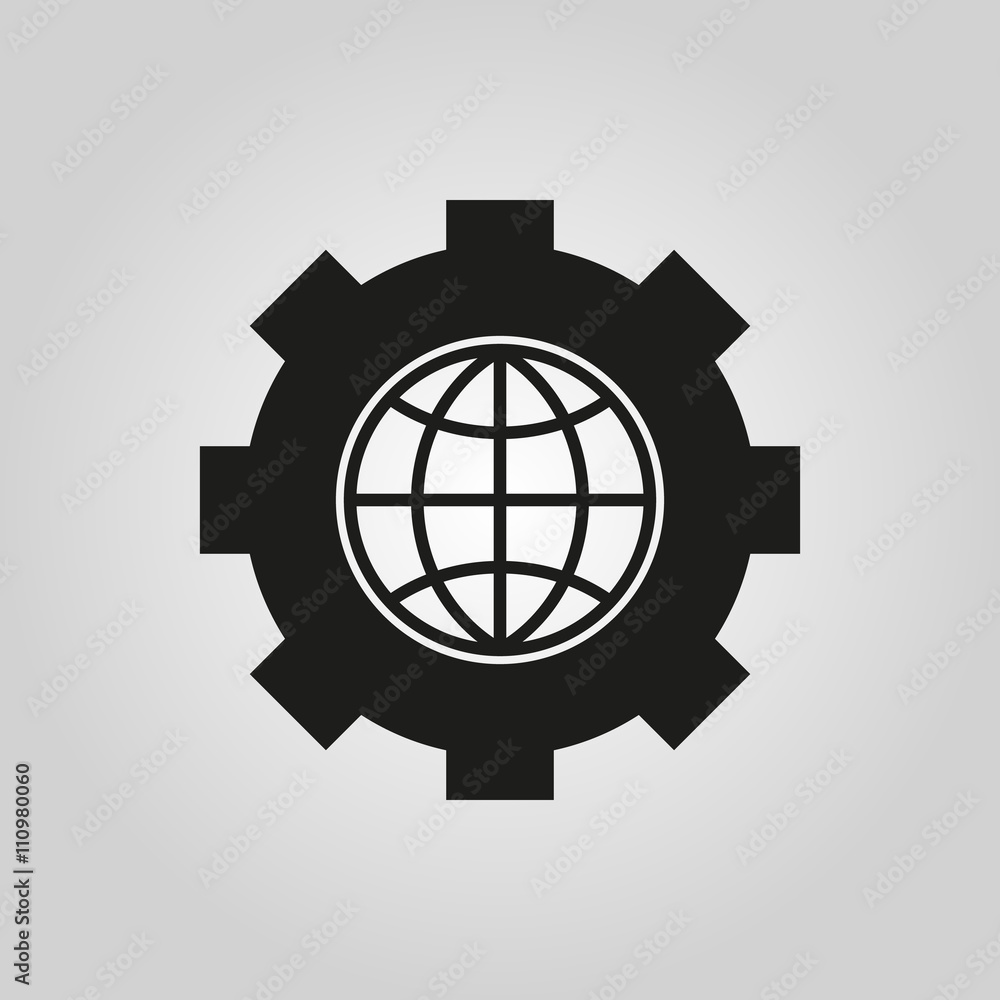 The website optimization icon. WWW and browser, development, seo symbol. UI. Web. Logo. Sign. Flat design. App. The website optimization icon. WWW and browser, development, seo symbol. UI. Web. Logo. Sign. Flat design. App.