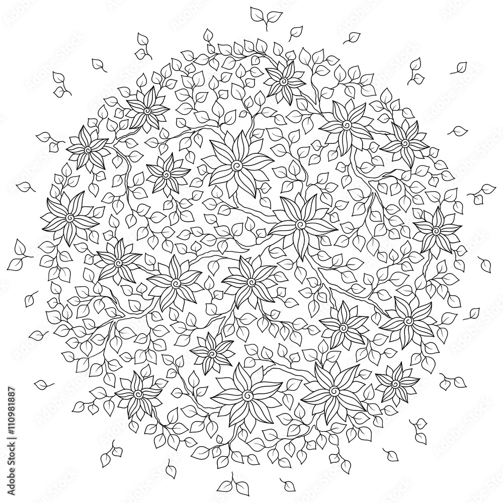 Obraz premium Pattern for coloring book.