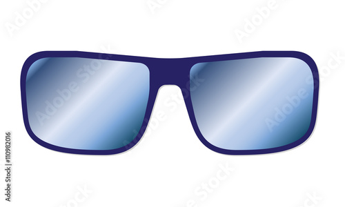 Sunglasses isolated on white background. Vector illustration.