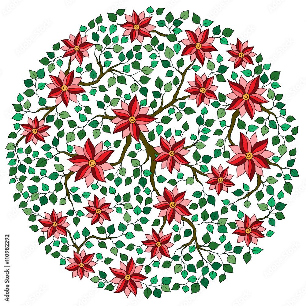 Vector illustration of a beautiful floral bouquet with spring fl Vector illustration of a beautiful floral bouquet with spring fl