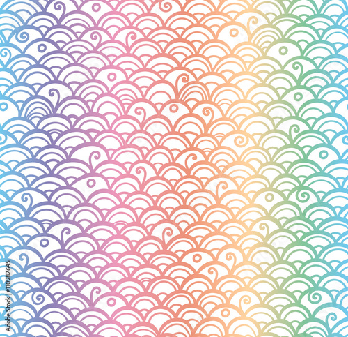 Hand drawn seamless vector doodle pattern.