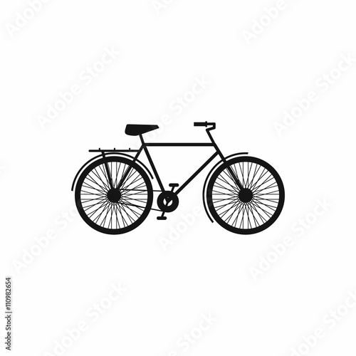 Bike icon in simple style