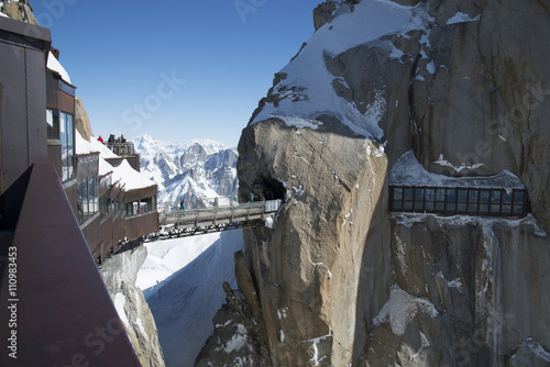 Peak Aiguille du Midi, CHAMONIX, France. Altitude: 3842 meters