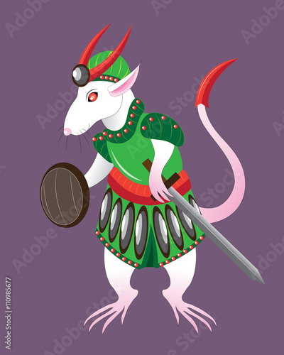 White rat soldier