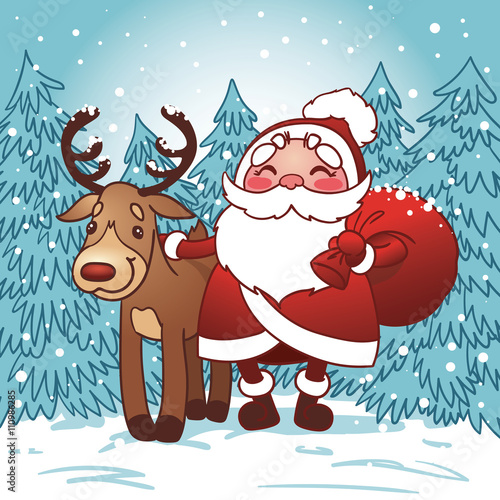 Christmas or New Year card.