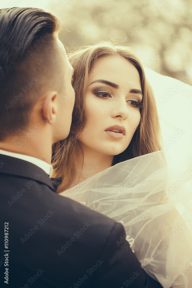 Sensual wedding couple Sensual wedding couple