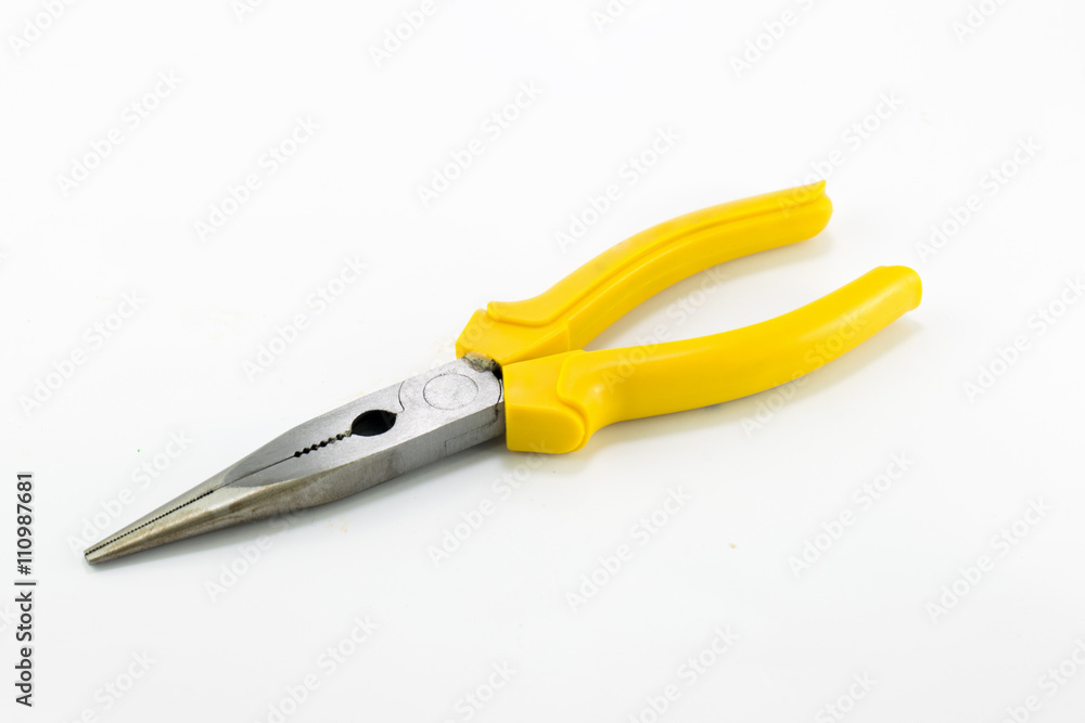 Pliers isolated on White background Pliers isolated on White background