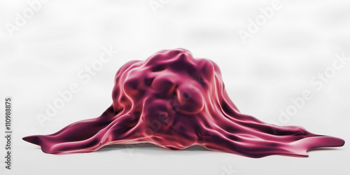 3D illustration of a highly invasive tumor cell