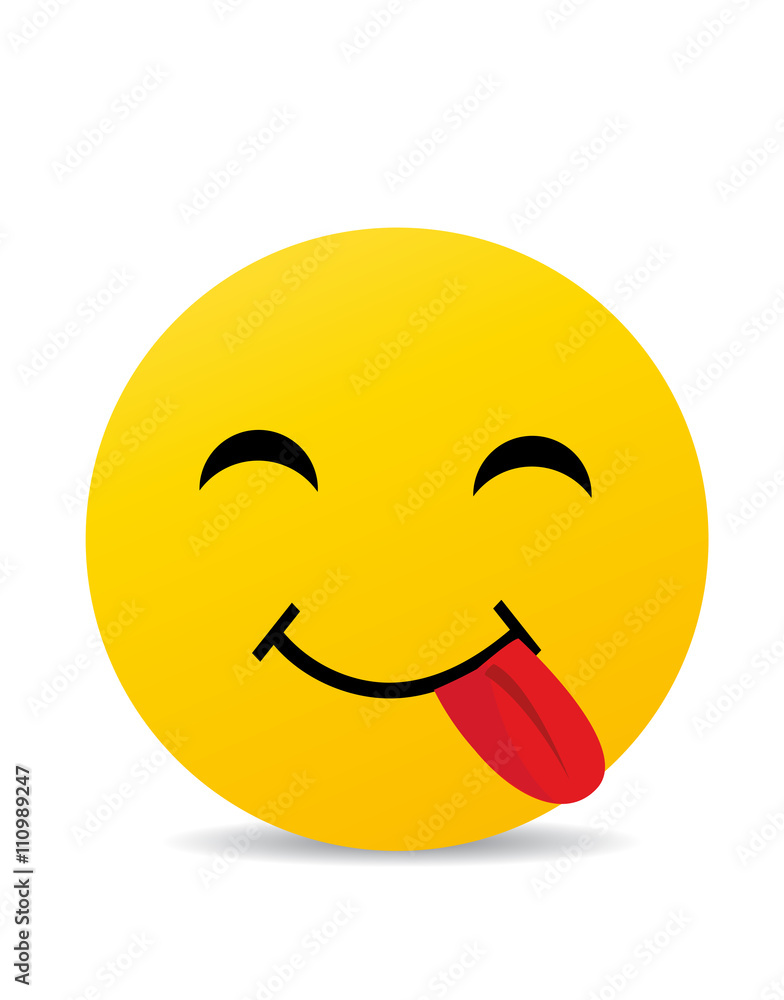 Modern yellow laughing happy smile Modern yellow laughing happy smile