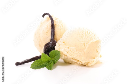 vanilla ice cream photo