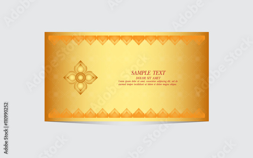 Thai Art Background, Thai art pattern vector