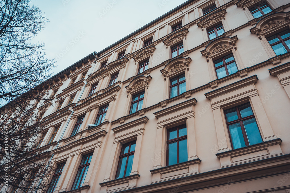 Naklejka premium orange facade