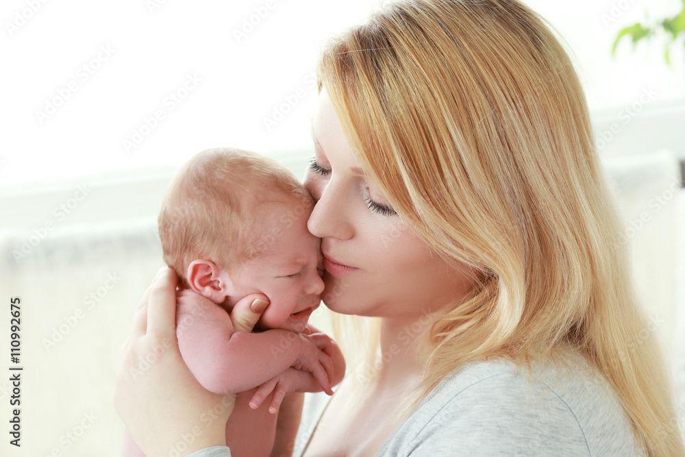 Mother and her Newborn Baby Mother and her Newborn Baby