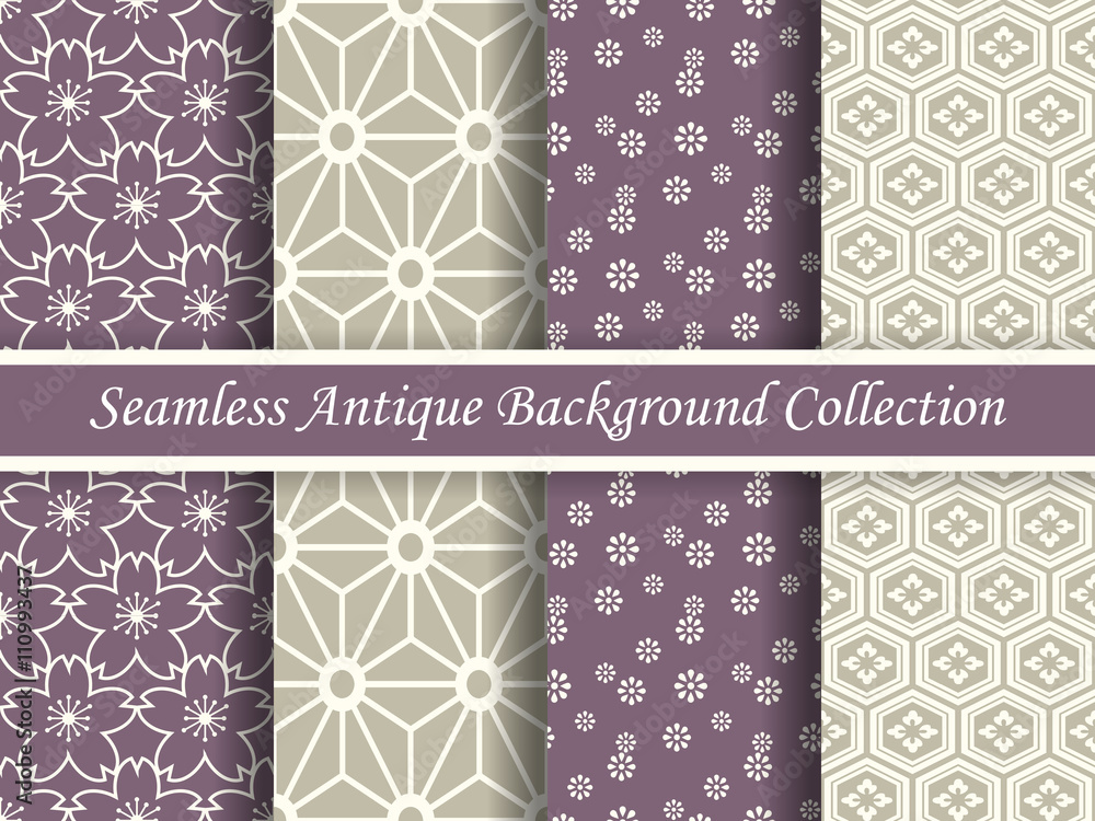 Antique seamless background collection_119