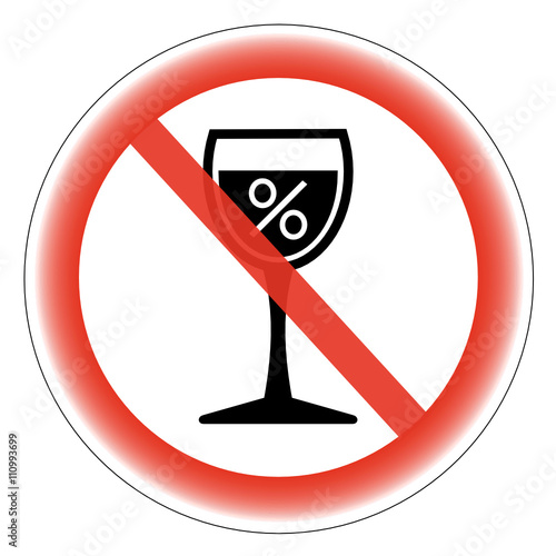 znak zakaz spożywania alkoholu