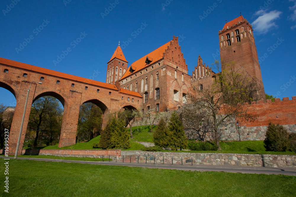 Zamek wraz z katedrą w Kwidzynie, Polska,
The castle in Kwidzyn, Poland 