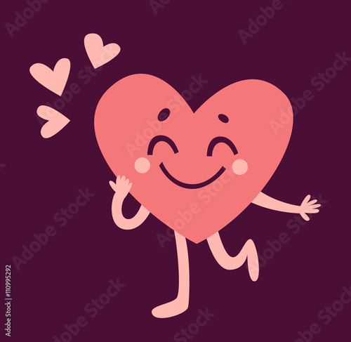 Cute Heart Character in LoveVector photo