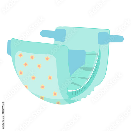 Diaper nappy vector illustration isolated on white background