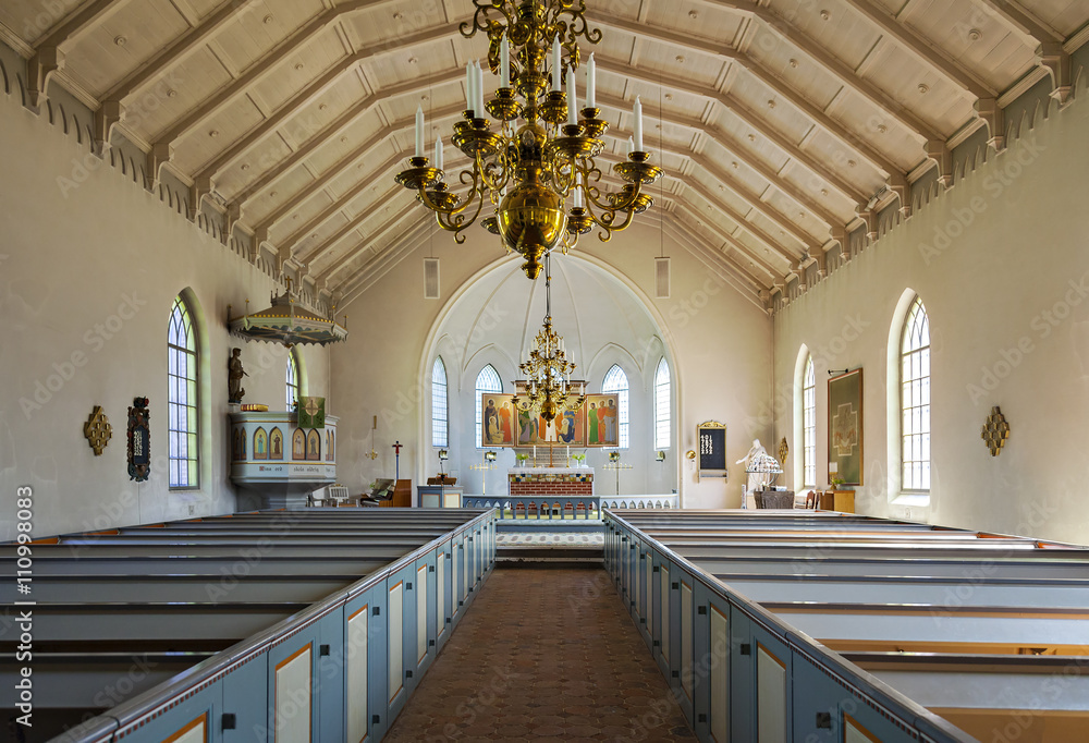 Fototapeta premium Inside Rya church