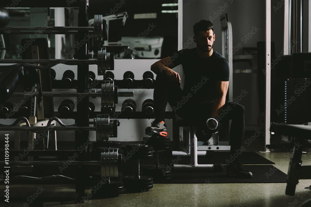 Man in the gym Man in the gym