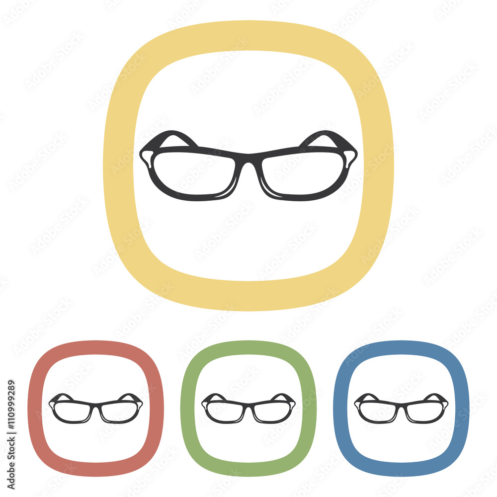 Sunglasses colorful icon Sunglasses colorful icon