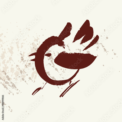  hand drawn cute bird vetor illustration