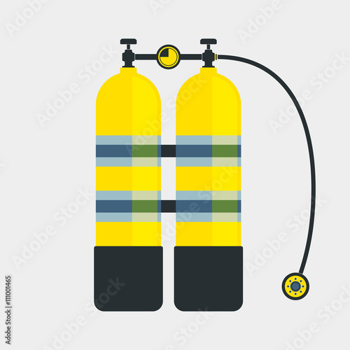 Diving aqualung icon