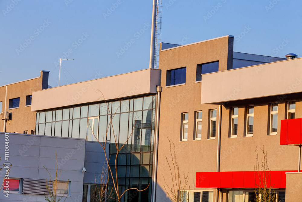 Modern building in exterior Modern building in exterior