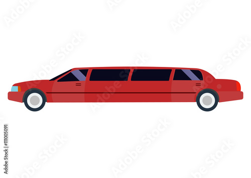 Limousine vector illustration isolated
