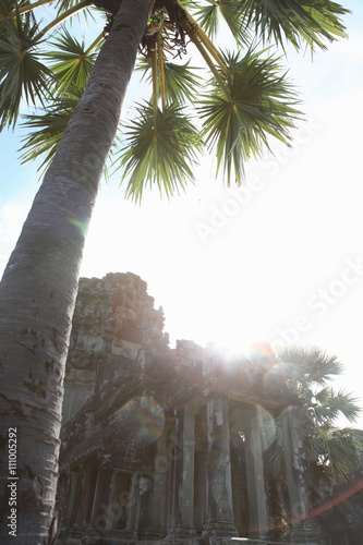 Entrance of Angkor Wat, Siem Reap, Cambodia photo